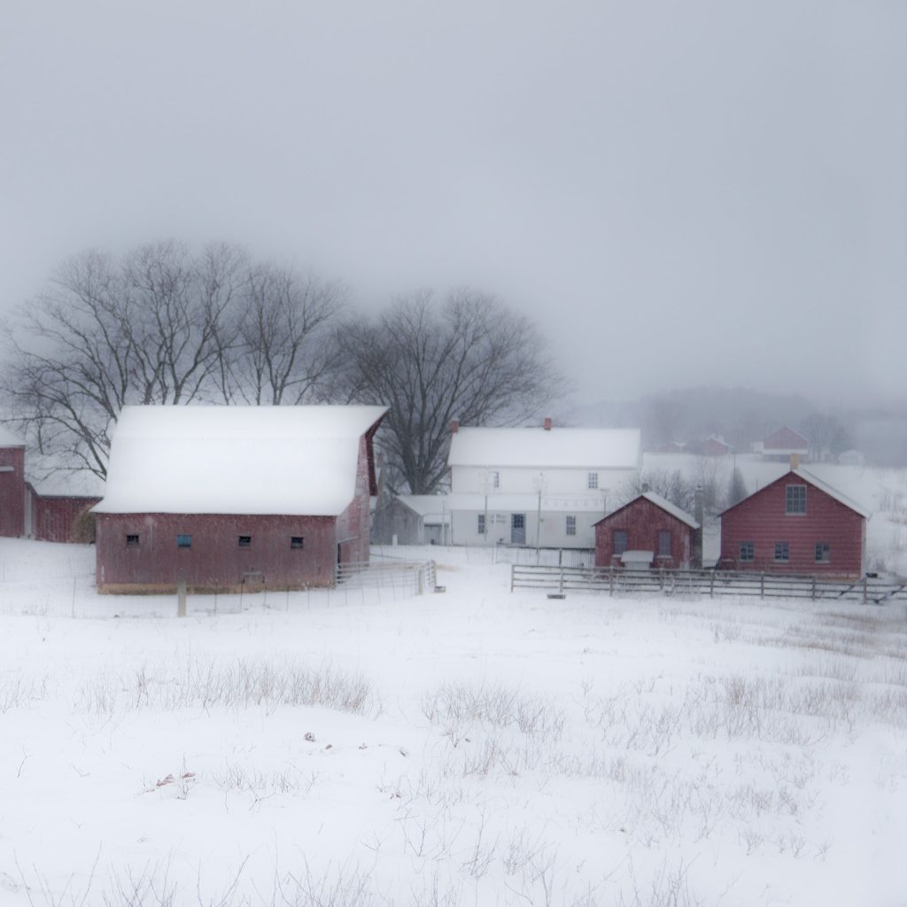 Red Barn in Winter